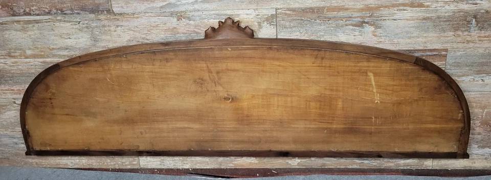 Miroir demi lune style Louis XVI en acajou vers 1850 | Puces Privées