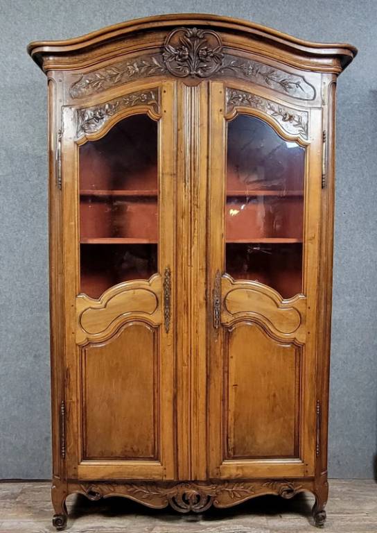 Bibliothèque Provençale époque Louis XV en noyer vers 1750 | Puces Privées