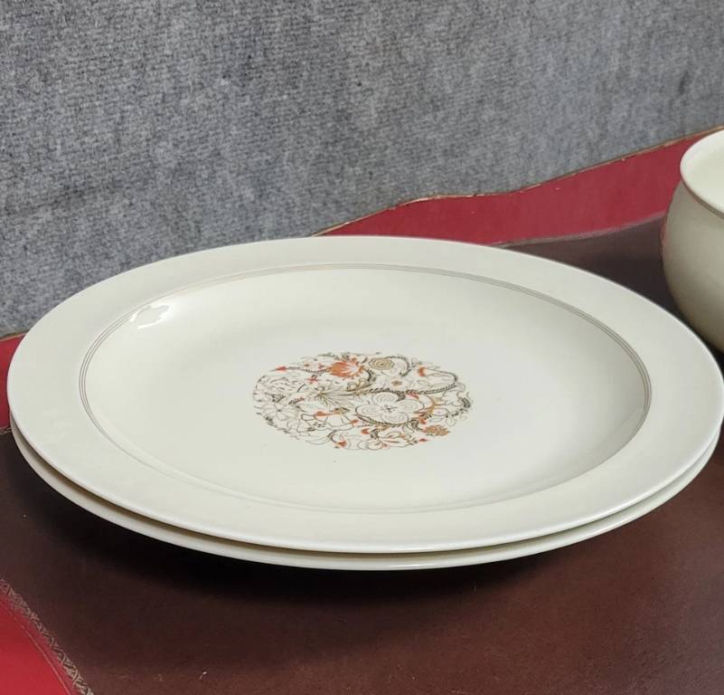Vignaud a Limoges : Service de table Japonisant en porcelaine émaillée vers 1920 | Puces Privées