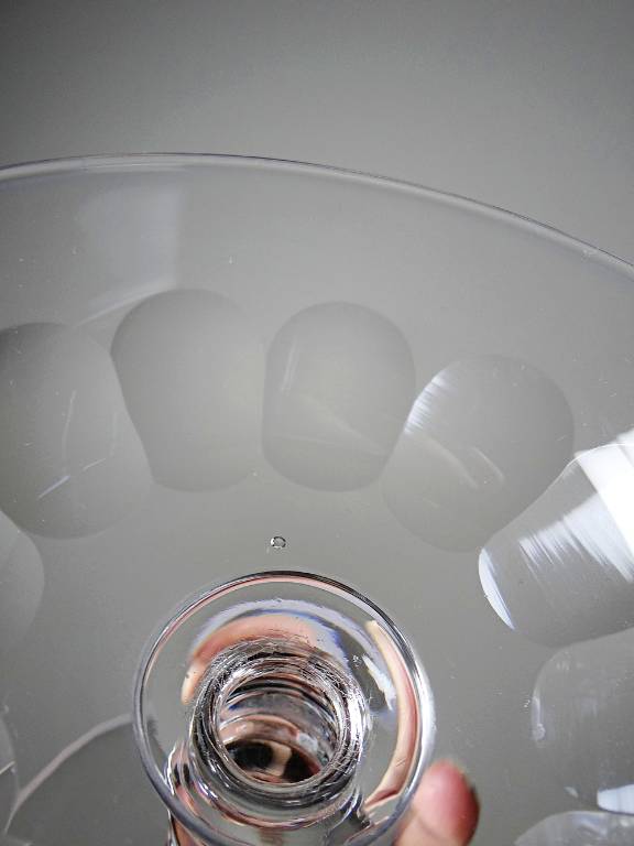 4 Coupes à champagne anciennes cristal taillé Baccart Médicis | Puces Privées
