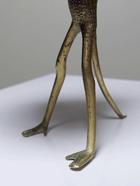 Baguier, coupelle, figurine singe en laiton vintage Dahomey Bénin Afrique | Puces Privées