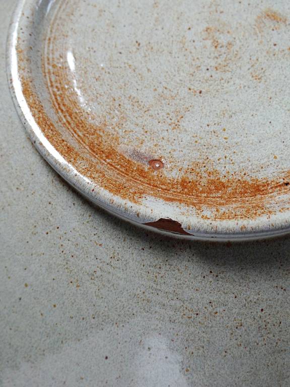 Grande coupe à fruit terre cuite émaillée Westraven Utrecht vintage années 50 | Puces Privées