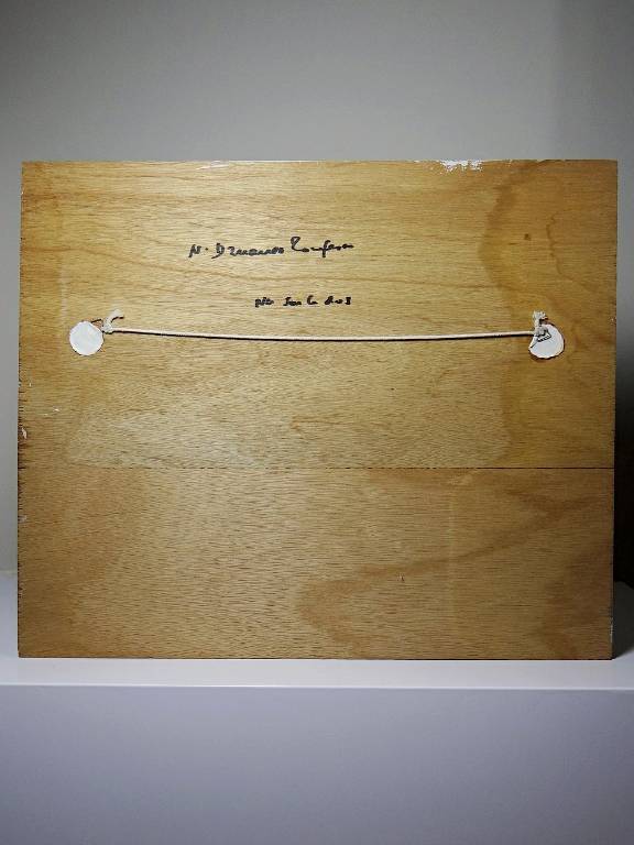 Tableau nu femme endormie, moderne huile panneau vintage | Puces Privées