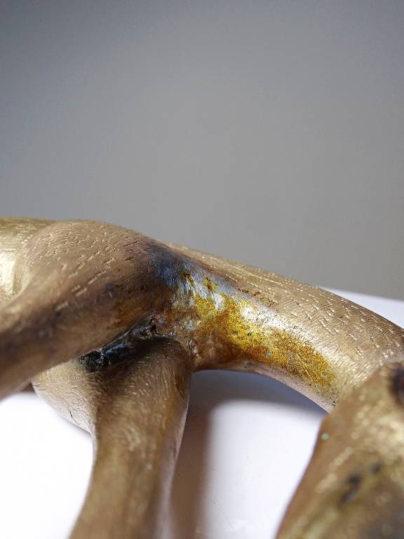 Sujet Africain bronze à la cire perdue Antilope ou Gazelle stylisé originale | Puces Privées