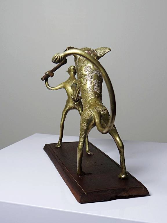 Bronze du Dahomey, Bénin Afrique, vintage/ancien XXe 