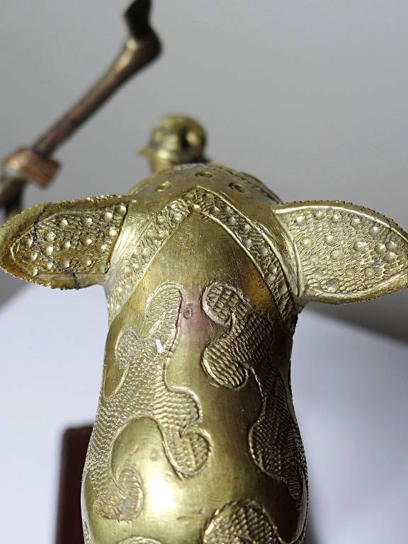 Bronze du Dahomey, Bénin Afrique, vintage/ancien XXe 