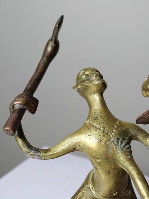 Bronze du Dahomey, Bénin Afrique, vintage/ancien XXe 
