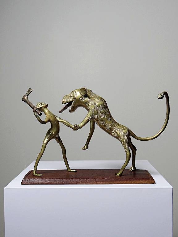 Bronze du Dahomey, Bénin Afrique, vintage/ancien XXe 
