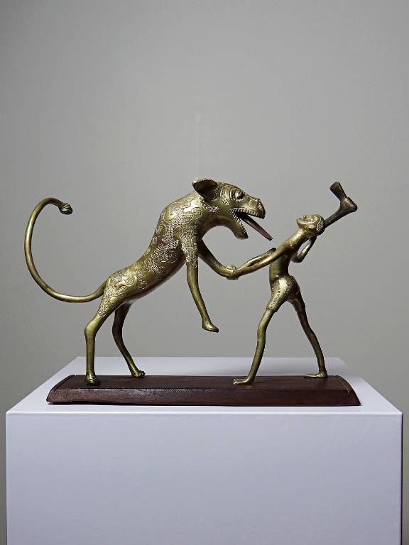 Bronze du Dahomey, Bénin Afrique, vintage/ancien XXe 