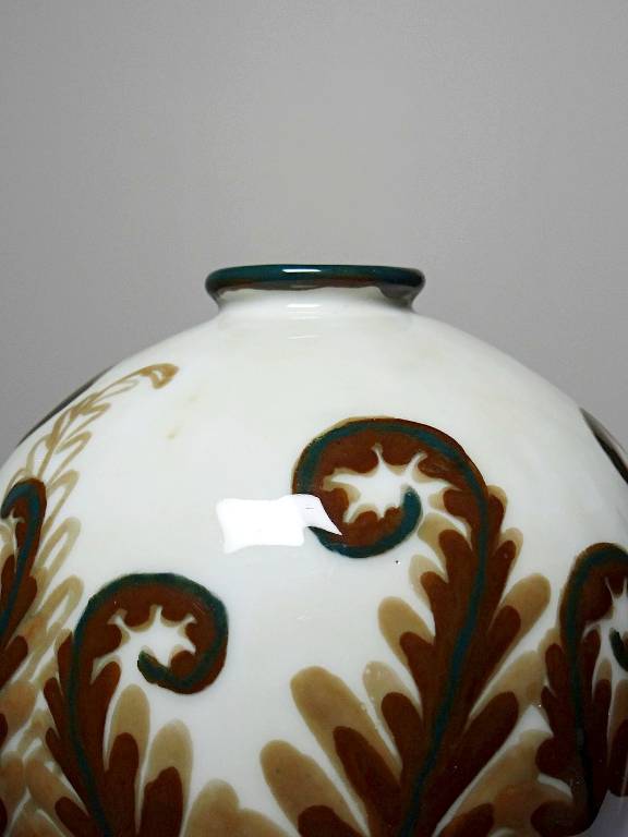 Petit vase boule porcelaine Tharaud Limoges circa 1920-1940 | Puces Privées