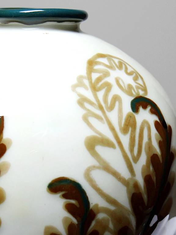 Petit vase boule porcelaine Tharaud Limoges circa 1920-1940 | Puces Privées