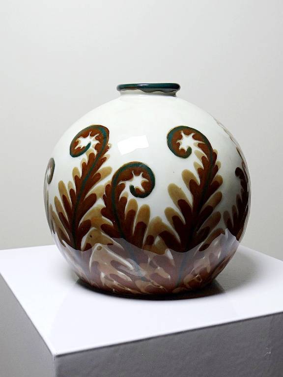Petit vase boule porcelaine Tharaud Limoges circa 1920-1940 | Puces Privées