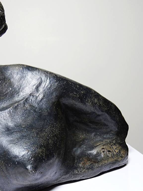 Buste de femme céramique XXe artisanat d'art à identifier | Puces Privées