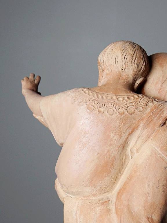 ND de Metz épreuve en terre cuite signée Jacques Martin années 1900 | Puces Privées