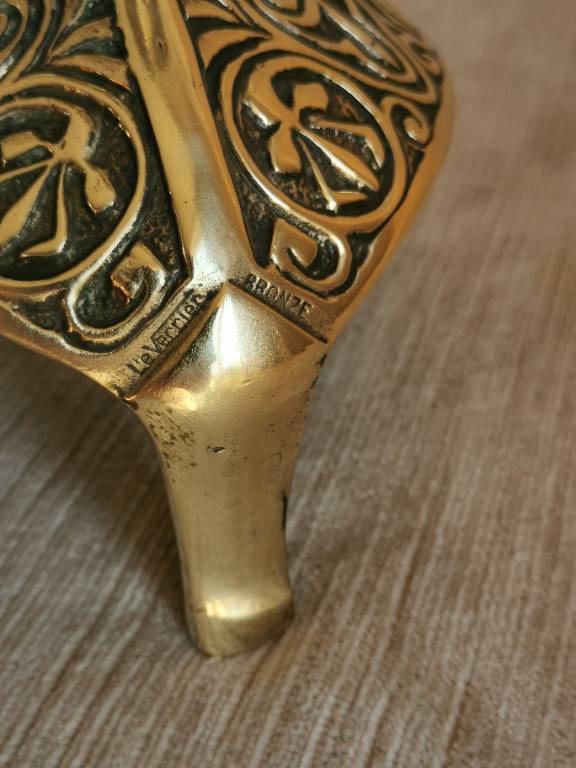 No - 603 - Bougeoir en bronze par Max Le Verrier 1891 - 1973 | Puces Privées