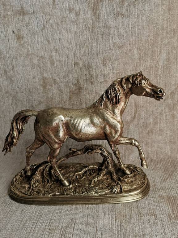 No - 604 - Cheval en bronze par Jules Moigniez  sculpteur  1835 - 1894 | Puces Privées