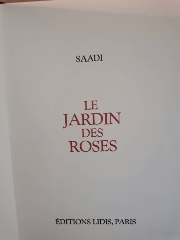 No - 609 - Le jardin des roses  .Edité par Lidis Paris 1981 , tirage limité et numéroté | Puces Privées