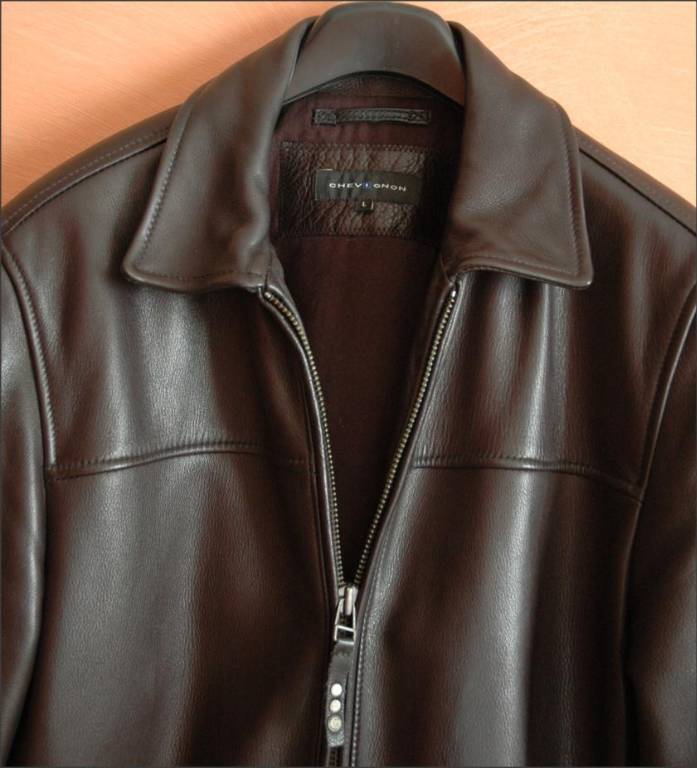 Veste blouson Cuir marque originale Chevignon® Taille L état neuf | Puces Privées