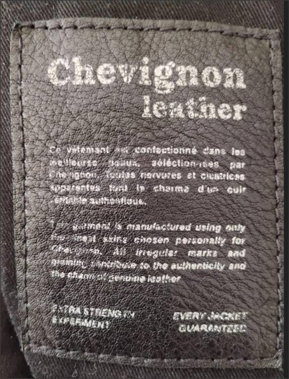 Veste blouson Cuir marque originale Chevignon® Taille L état neuf | Puces Privées