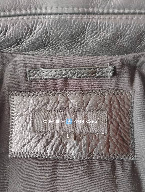 Veste blouson Cuir marque originale Chevignon® Taille L état neuf | Puces Privées
