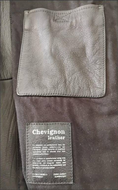 Veste blouson Cuir marque originale Chevignon® Taille L état neuf | Puces Privées