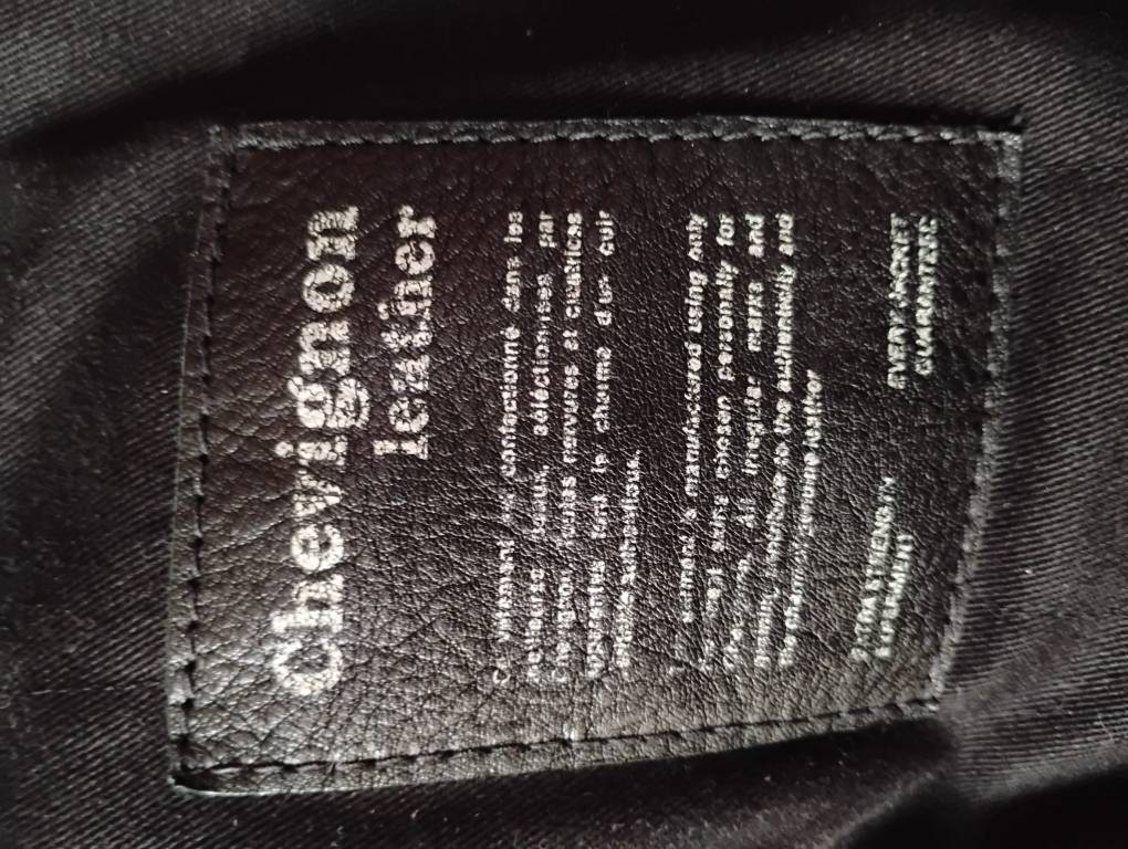 Veste blouson Cuir marque originale Chevignon® Taille L état neuf | Puces Privées