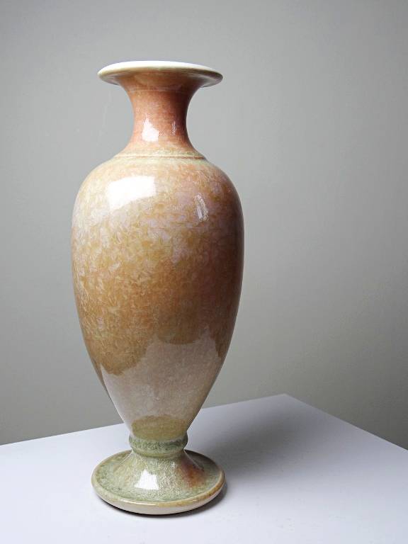 Vase balustrecéramique émail cristallin, Bernard Guipouy Atelier du Bol Doré | Puces Privées