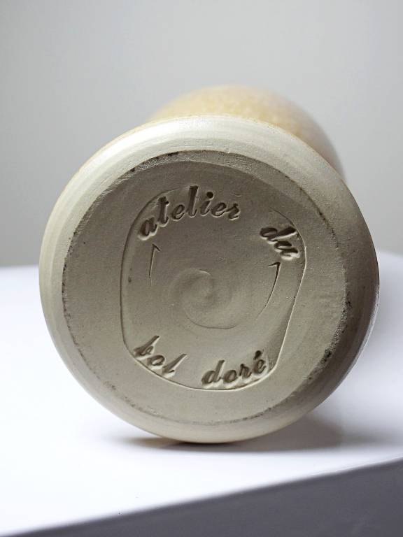 Vase balustrecéramique émail cristallin, Bernard Guipouy Atelier du Bol Doré | Puces Privées