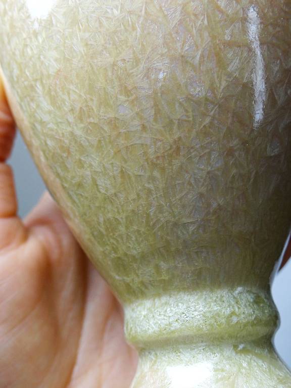 Vase balustrecéramique émail cristallin, Bernard Guipouy Atelier du Bol Doré | Puces Privées