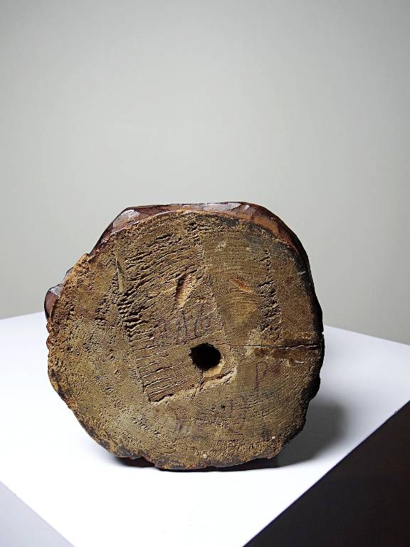 Sculpture religieuse Vierge ancienne en bois sculpté, Immaculée Conception | Puces Privées