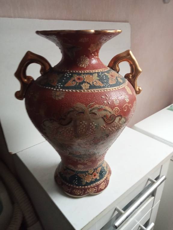 vase satsuma XIXème hauteur 31,5 cm x 24 cm | Puces Privées