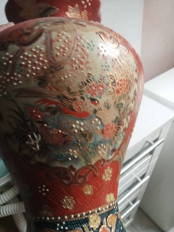 vase satsuma XIXème hauteur 31,5 cm x 24 cm | Puces Privées