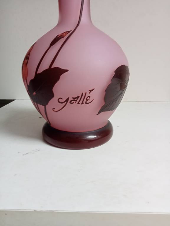 reproduction vase Gallé hauteur 39 cm | Puces Privées