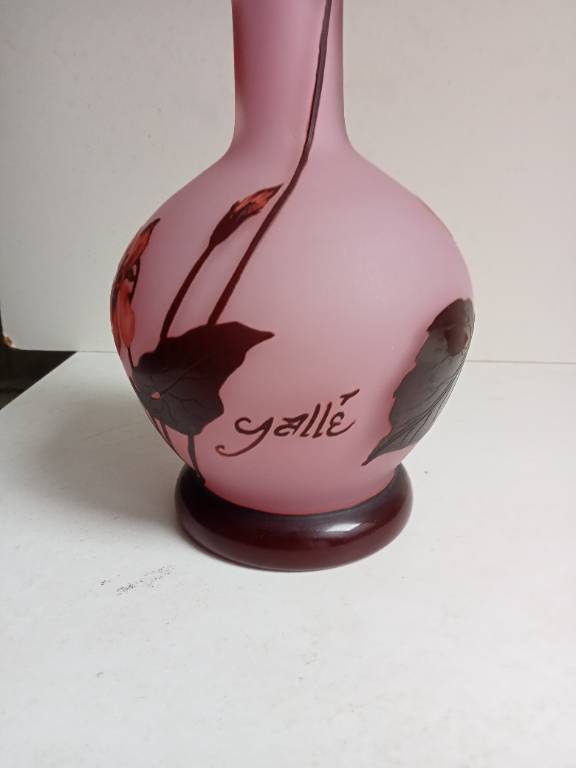 reproduction vase Gallé hauteur 39 cm | Puces Privées