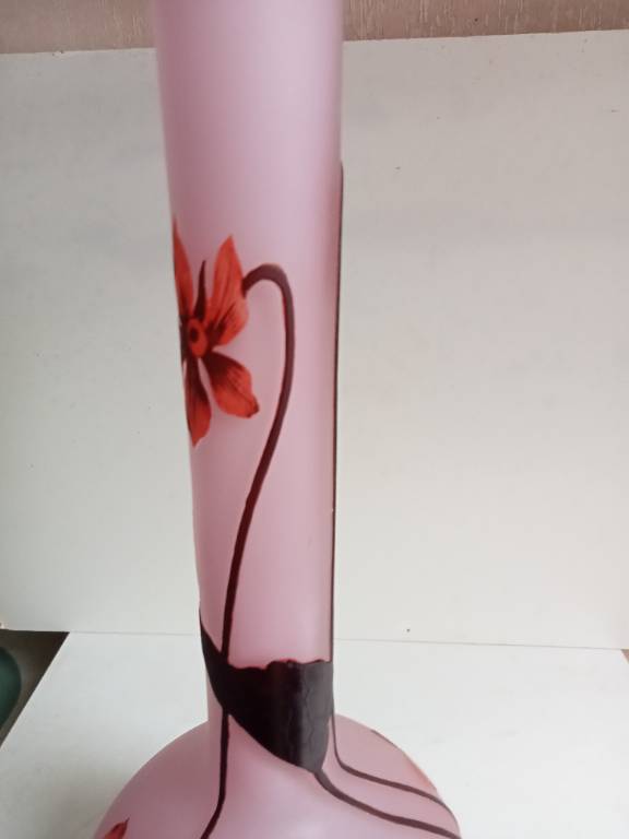 reproduction vase Gallé hauteur 39 cm | Puces Privées