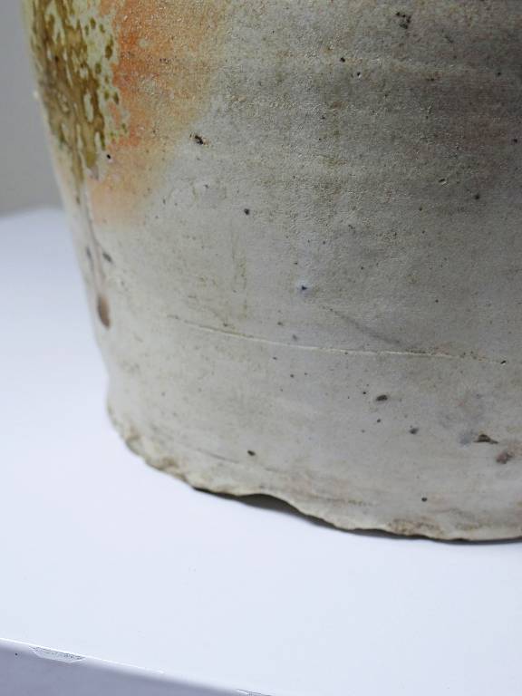 Bonbonne ancienne en grès de Puisaye émaillé, artisanat fin XIXe début XXe | Puces Privées