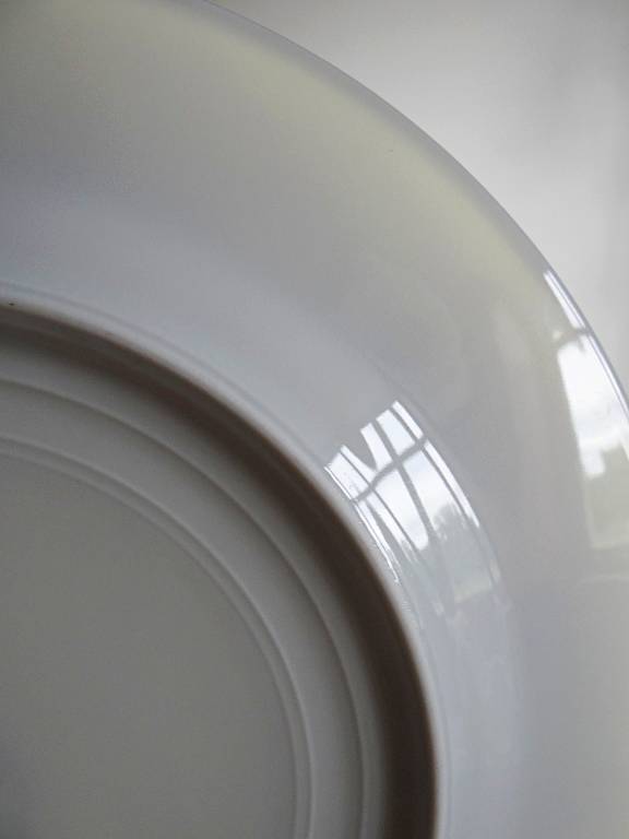 3 Assiettes plates en porcelaine Bernardaud Limoges modèle Sparte vintage | Puces Privées