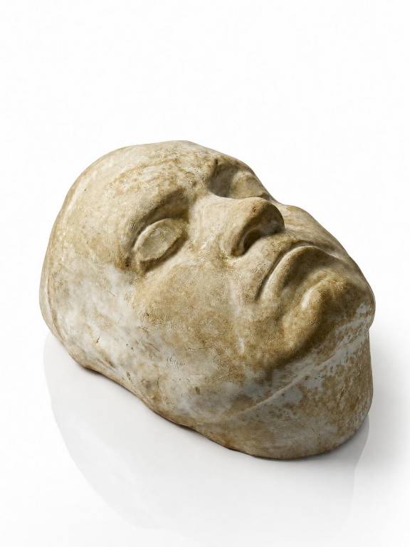 Masque mortuaire de Beethoven en plâtre, début XXe siècle | Puces Privées