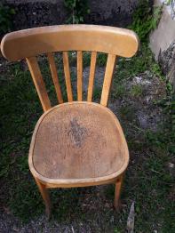 Chaise et tabouret vintage