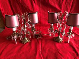 No -  451 - Paire de lampes en porcelaine montées bronze époque 19 ème | Puces Privées