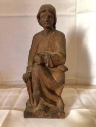 Visage de christ bois sculpté | Puces Privées