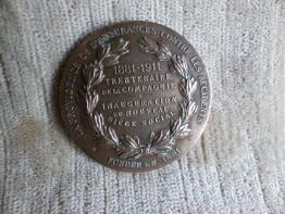 N - 73 -  Médaille argent Ministère du Commerce et de L'industrie par A . Borrel ., Numismatique, Collections | Puces Privées