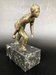 No - 365 - Max Le Verrier 1891 - 1973 sculpteur français , vide poche en bronze . | Puces Privées