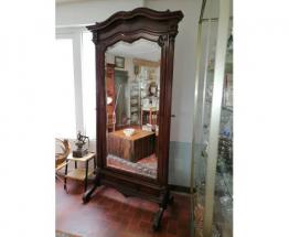 Important miroir Régence en bois doré et bois laqué vers 1880. | Puces Privées