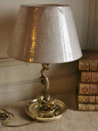 No - 509 - Lampe bouillotte en bronze , style Empire à trois branches XXe | Puces Privées