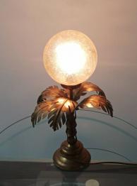 la vague, lampe en bronze 1970, Lampes, Luminaires | Puces Privées