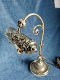 No - 371 - Belle lampe en laiton et bronze époque 1900 | Puces Privées