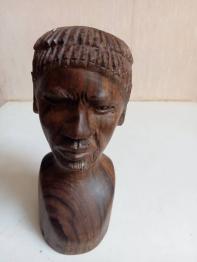 statuette ancienne art africain hauteur 19 cm x 8 cm, en bois | Puces Privées