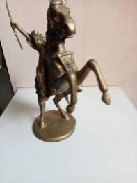 statuette élephant en cuir XIXème hauteur 30 cm x 35 cm | Puces Privées
