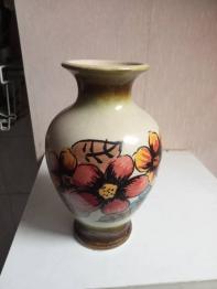 vase ancien soliflore hauteur 32 cm diamètre 12 cm | Puces Privées